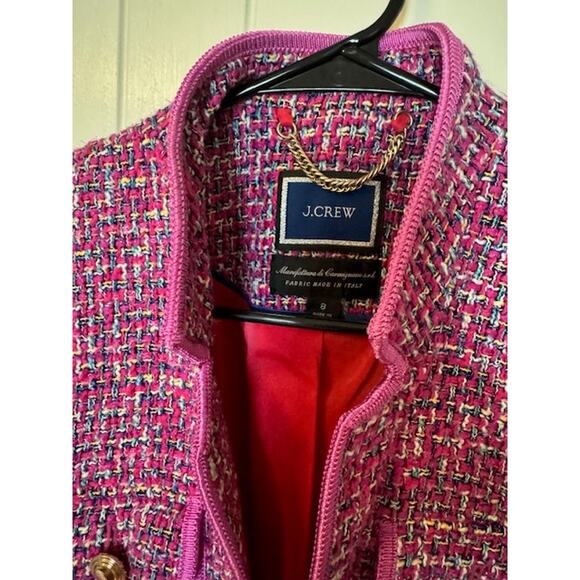 J. Crew Autumn Tweed Fitted Jacket Blazer 8 - Picture 6 of 10